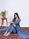Blue Colour Rayon With Embroidery Work Kurti With Pant Dupatta Aaradhna 1167 Wholesale Online